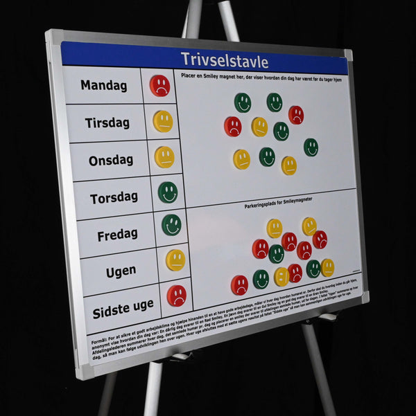 Leantools Planlægningstavle Leantools Trivselstavle 60x45 cm komplet