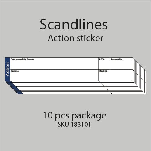 Leantools Scandlines Aktion sticker 10 pcs