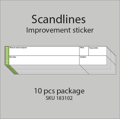 Leantools Scandlines improvement stickers 10 pcs