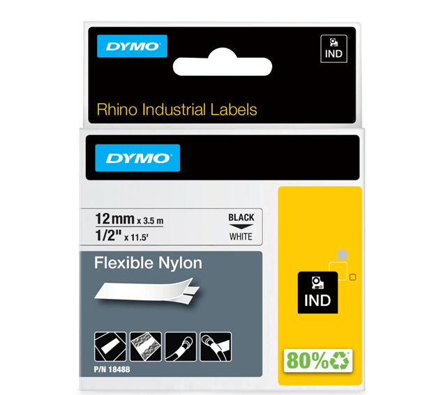Brother Dymo tape Dymo Rhino Tape fleksibel nylon