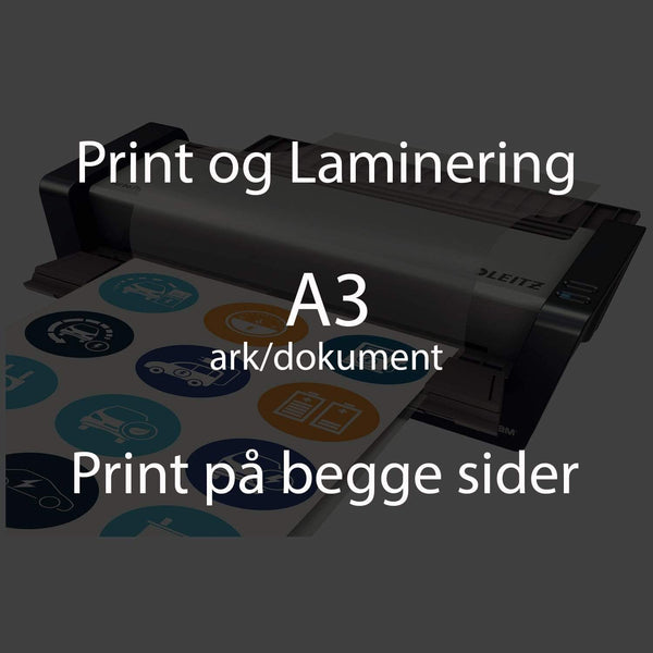 Leantools Laminering Laminering A3 ark | dobbeltsidet print