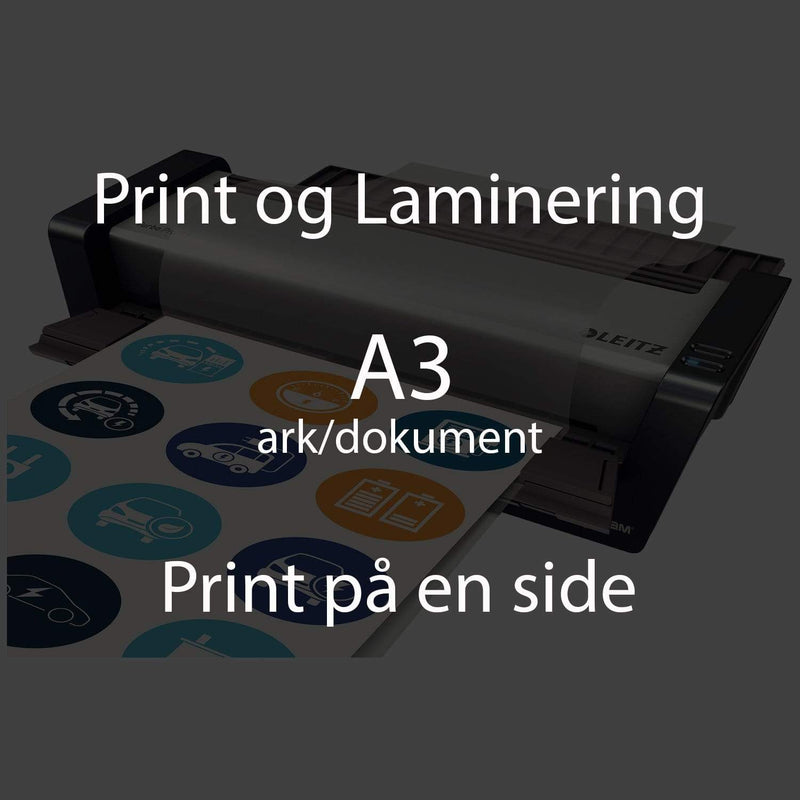 Leantools Laminering Laminering A3 ark | enkeltsidet print