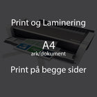 Leantools Laminering Laminering A4 ark | dobbeltsidet print