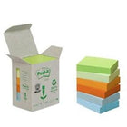 3M Post it Notes Post-it Notes 38x51 recycled assorterede farver 6 stk