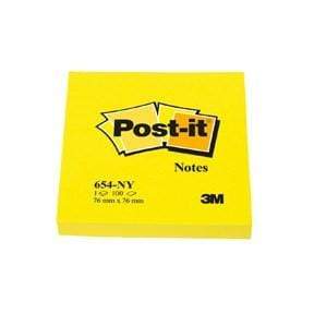 3M Post it Notes Gul Post it Notes Neon 76x76 mm